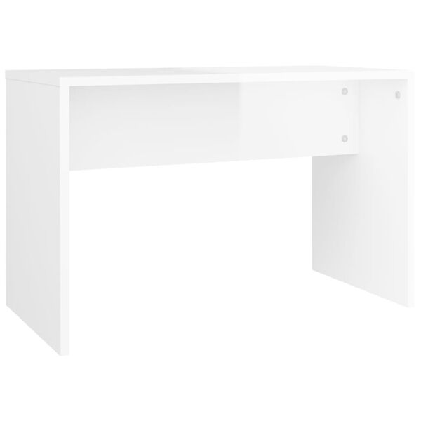vidaXL Schminkhocker Hochglanz-Weiß 70x35x45 cm Holzwerkstoff