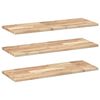 vidaXL Schweberegale 3 Stk. 100x30x2 cm Massivholz Akazie Unbehandelt