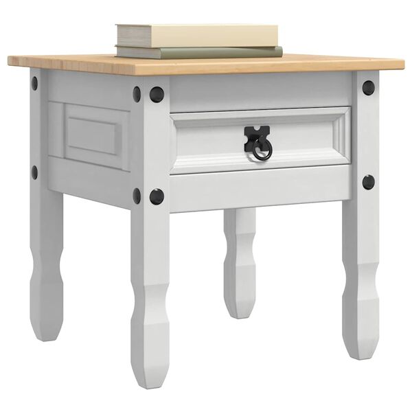 vidaXL Beistelltisch Wei&szlig; 50 x 50 x 50 cm Massives Kiefernholz