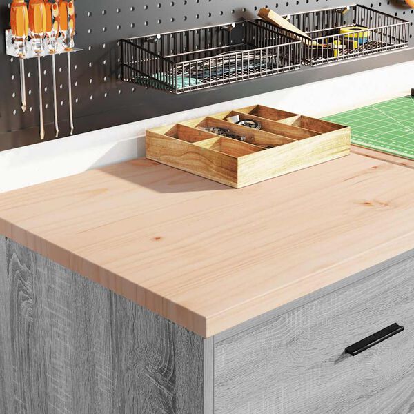 vidaXL Garagenschr&auml;nke 2 Stk. Grau Sonoma Holzwerkstoff