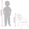 vidaXL Kinder-Gartenstühle 2 Stk. Grün 37x34x44 cm PP Holzoptik