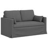 vidaXL Sofa 2 pcs Dunkelgrau