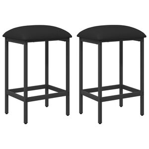 vidaXL Barhocker 2 stk. Schwarz 40 x 32 x 64 cm Holzwerkstoff