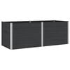 vidaXL Hochbeet Schwarz 250 x 100 x 91 cm alu.