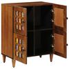 vidaXL Sideboard mit Speicher Walnuss 60 x 33 x 75 cm Massivholz Mango