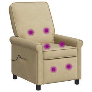 vidaXL Massagesessel mit Liegefunktion Grau-Gr&uuml;n 69 x 95 x 101 cm