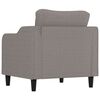 vidaXL Sessel Taupe 60 cm Stoff