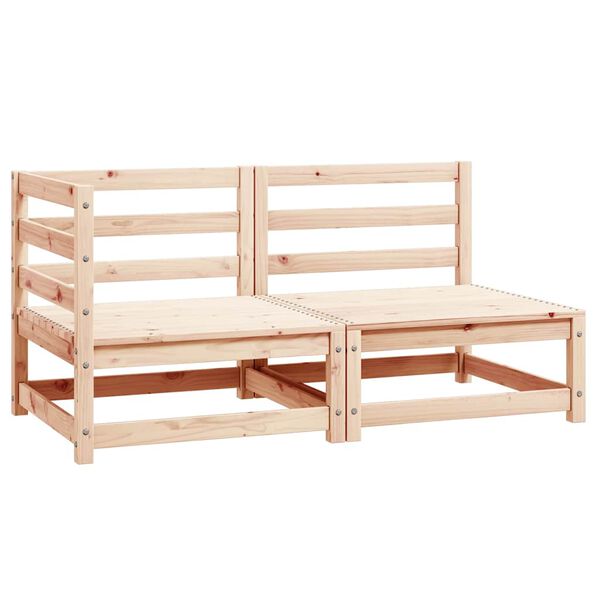 vidaXL 2-tlg. Garten-Lounge-Set Massivholz Kiefer