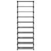 vidaXL Schuhregal 10-st&ouml;ckig Grau 54x28x158 cm Vliesstoff