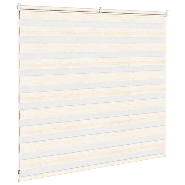 vidaXL Doppelrollo Marmorbeige 160x100cm Stoffbreite 155,9 cm Polyester