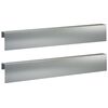 vidaXL Garten-Abdeckprofil 2 stk. 100 x 6 x 15 cm Verzinkter Stahl