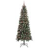 vidaXL K&uuml;nstlicher Weihnachtsbaum mit 300 LEDs mit St&auml;nder Gr&uuml;n 210 cm