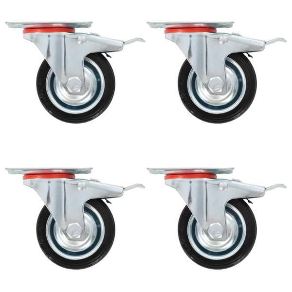 vidaXL 16 Stk. Lenkrollen 75 mm