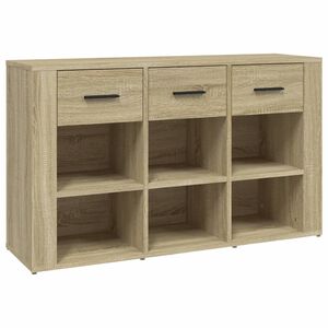 vidaXL Sideboard Sonoma-Eiche 100x30x59,5 cm Holzwerkstoff