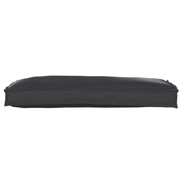 vidaXL Palettenkissenset 2 pcs Schwarz 100 x 40 x 8 cm Oxford-Stoff