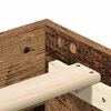 vidaXL Bettgestell ohne Matratze Altholz-Optik 120x190cm Holzwerkstoff