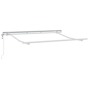 vidaXL Markisenrahmen Wei&szlig; 3 x 2 m Metall