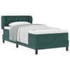 vidaXL Boxspringbett mit Kopfteil Dunkelgr&uuml;n 100 x 200 cm Samt