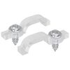 vidaXL LED Streifen Clips 2 pcs Transparent 23,8 x 7,3 x 4,3 mm