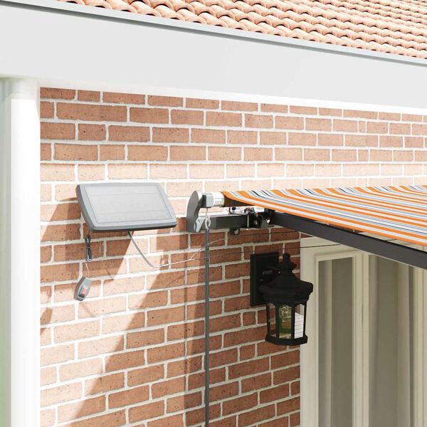 vidaXL Einziehbare Markise Mehrfarbig 600 x 300 cm Stoff