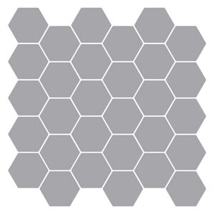 vidaXL Sechseckige Fliese 10 pcs Grau 30 x 30 cm Polyurethan und PET