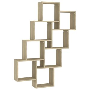 vidaXL W&uuml;rfelregal Sonoma-Eiche 90x15x119 cm Holzwerkstoff