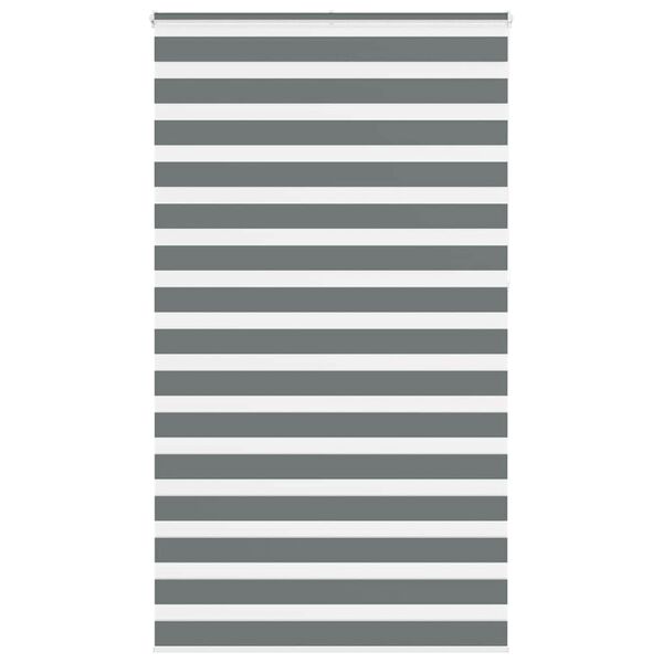 vidaXL Doppelrollo Dunkelgrau 130x230cm Stoffbreite 125,9 cm Polyester