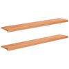 vidaXL Fensterb&auml;nke 2 stk. Lackiert 140 x 25 x 2 cm Massivholz Buche