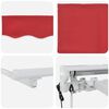 vidaXL Einziehbare Markise Rot 350 x 200 cm Polyester und Metall