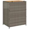 vidaXL Schrank mit T&uuml;r Grau 70 x 50 x 87 cm Polyester und Roly Ratten
