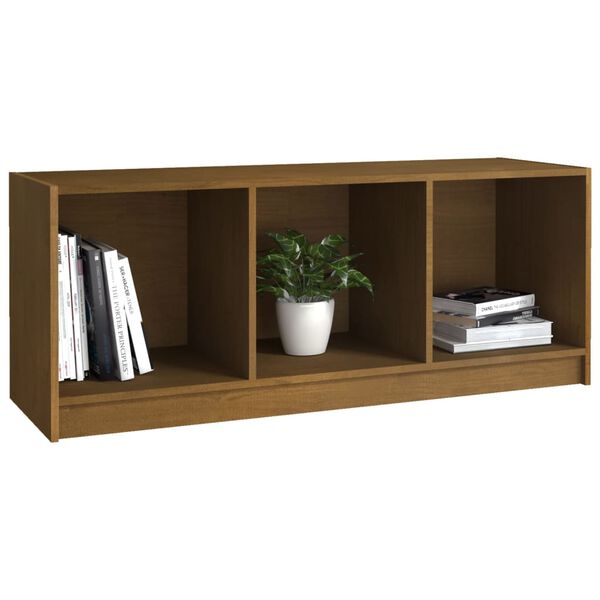 vidaXL TV-Schrank Honigbraun 104x33x41 cm Massivholz Kiefer