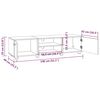 vidaXL TV-Schrank Sonoma-Eiche 140x40x35 cm Holzwerkstoff