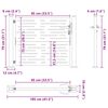 vidaXL Gartentor 100x75 cm Cortenstahl Quadratisches Design