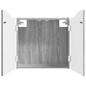 vidaXL Dartboard Schrank Sonoma-Grau 56 x 12 x 63 cm Holzwerkstoff