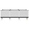 vidaXL Pflanzkasten mit Rollen Wei&szlig; 150x80x54 cm PP