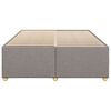 vidaXL Bettgestell ohne Matratze Taupe 140x190 cm Stoff