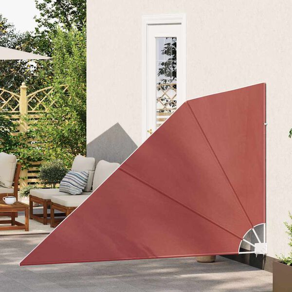 vidaXL Faltbarer Balkonf&auml;cher Terracotta-Rot 160&times;240 cm