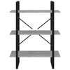 vidaXL B&uuml;cherregal Betongrau 80x30x105 cm Holzwerkstoff