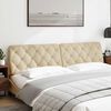 vidaXL Kopfteil-Kissen Creme 200 cm Stoff