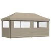 vidaXL Party-Zelt Taupe 292 x 580 x 315 cm Oxford-Stoff