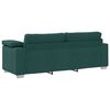 vidaXL Sofa 2 pcs Dunkelgr&uuml;n 219 x 80 x 82 cm Stoff
