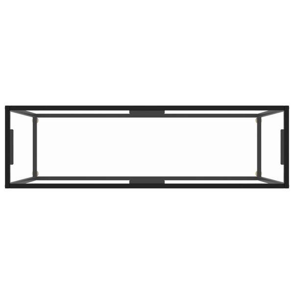 vidaXL Konsolentisch Transparent 120x35x75 cm Hartglas