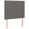 vidaXL Kopfteil Grau 90x5x118/128 cm Kunstleder