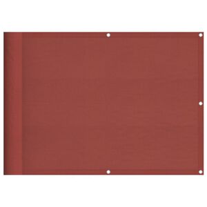 vidaXL Balkon-Sichtschutz Terrakotta 75x800 cm 100 % Polyester-Oxford