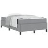vidaXL Boxspringbett Hellgrau 120 x 190 cm Stoff