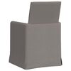 vidaXL Esszimmerst&uuml;hle 2 pcs Taupe 57 x 67 x 95 cm Stoff