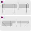 vidaXL Maschendrahtzaun mit Bodenh&uuml;lsen Anthrazit 1,8x25 m
