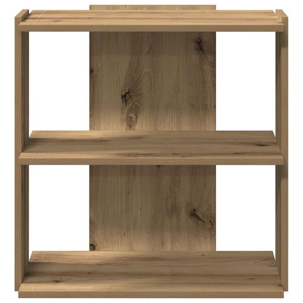vidaXL B&uuml;cherregal 3 B&ouml;den Artisan-Eiche 60x30x60 cm Holzwerkstoff