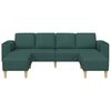vidaXL Sofa Set Dunkelgrün Stoff