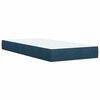vidaXL Boxspringbett mit Matratze Blau 90x190 cm Samt